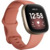 Fitbit Versa 3 Gesundheits- und Fitness-Smartwatch, GPS, Alu Gold, Band altrosa
