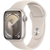 Apple Watch Series 9 GPS 41mm Aluminium Polarstern Sportarmband Polarstern - S/M